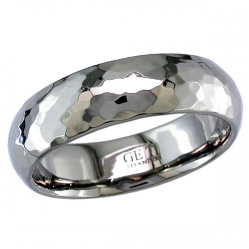 Patterned Titanium Wedding Ring (2228)